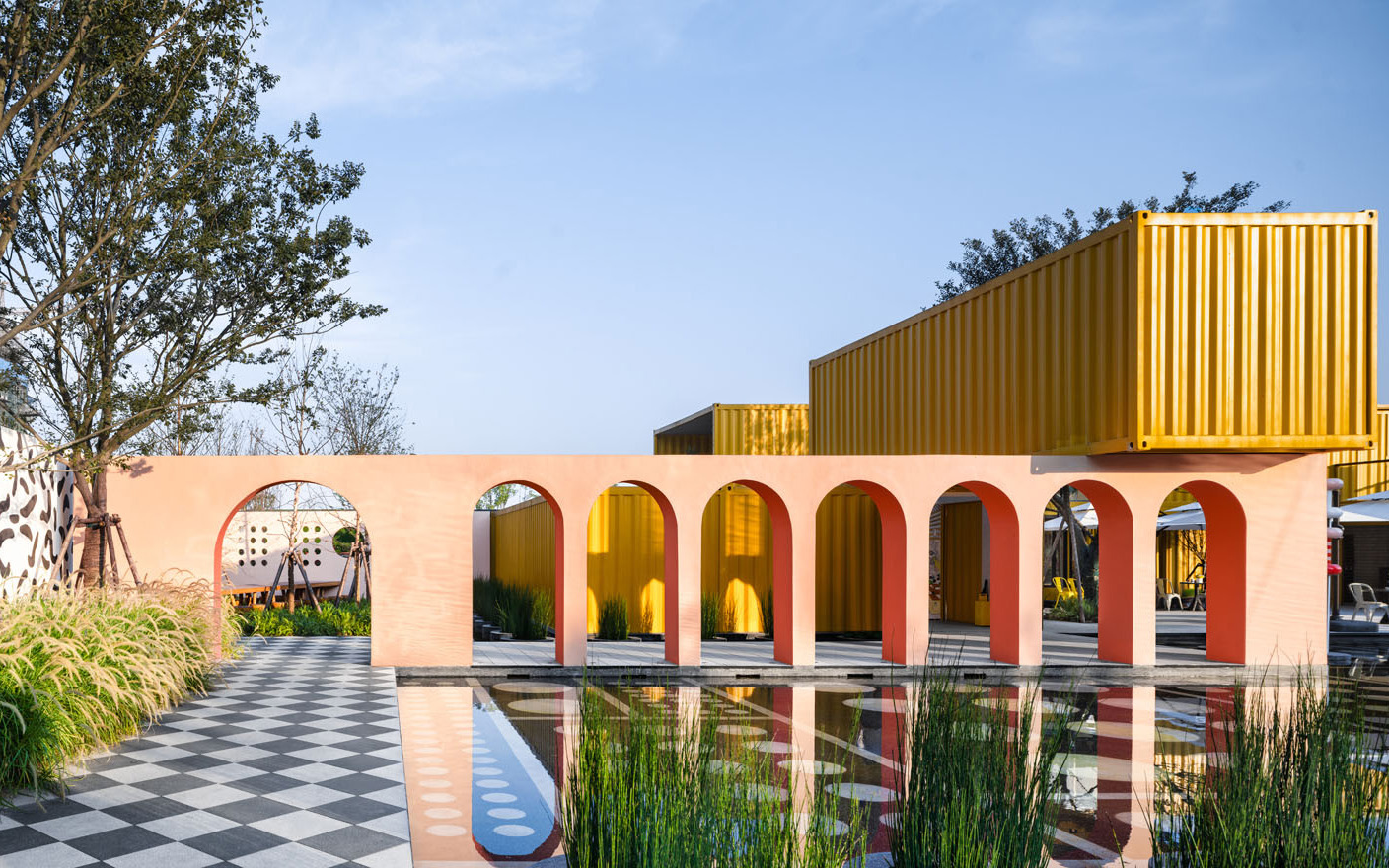 Shipping Container Landscape | Ballistic Architecture Machine